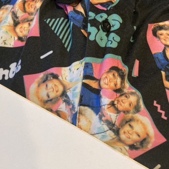 Men’s The Golden Girls Squad Goals black pink lounge pajama pants - size L - Picture 10 of 10